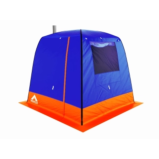 Баня палатка МОРЖ LIGHT, василёк оранжевый. Фото № 1