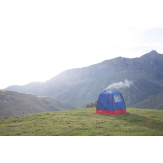 Баня палатка МОРЖ 2 ОКНА, чёрный. Фото № 7