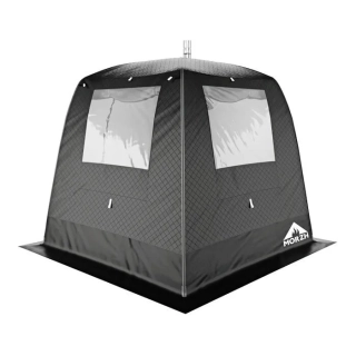 Баня палатка МОРЖ 2 ОКНА, чёрный. Фото № 1