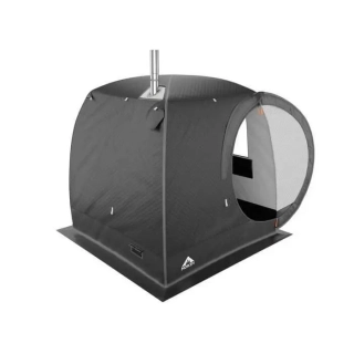 Баня палатка МОРЖ LUX, чёрный. Фото № 4