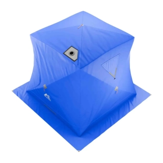 Баня палатка МОРЖ КУБ Light XL, синий. Фото № 11