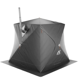 Баня палатка МОРЖ КУБ Light XL, чёрный. Фото № 1