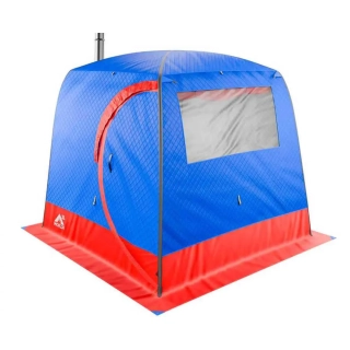 Баня палатка МОРЖ LUX XL, сине-красный. Фото № 1