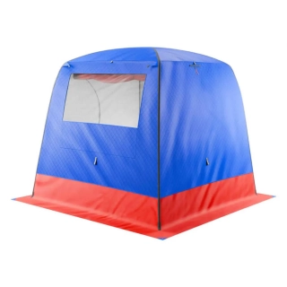 Баня палатка МОРЖ LUX XL, сине-красный. Фото № 4