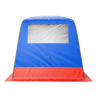 Баня палатка МОРЖ LUX XL, сине-красный. Фото № 6