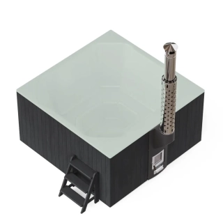 Купель PolarSpa ELITE QUATTRO 200 термоберёза графит. Фото № 3