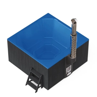 Купель PolarSpa ELITE QUATTRO 200 термоберёза графит. Фото № 6