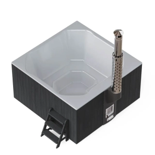 Купель PolarSpa ELITE QUATTRO 200 термоберёза графит. Фото № 7