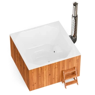 Купель PolarSpa ELITE QUATTRO 200 термоберёза светлая. Фото № 3