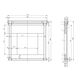 Портал ПроМеталл Мини из натурального камня, Пироксенит. Фото № 3