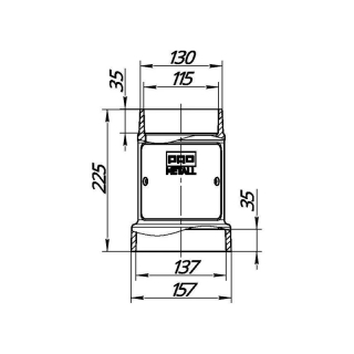 Стартовый дымоход ПроМеталл 115-136. Фото № 3