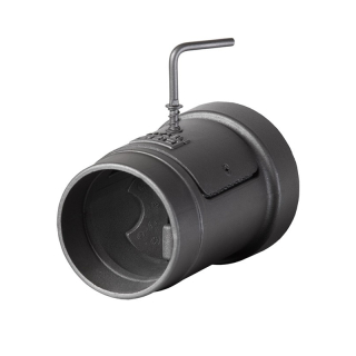 Стартовый дымоход ПроМеталл 115-136 с ревизией и шибером. Фото № 2