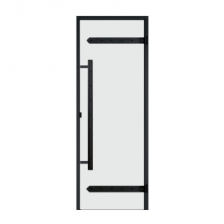 Стеклянная дверь для хамама Harvia Legend ALU 7x19 алюминиевая, прозрачное. Фото №1