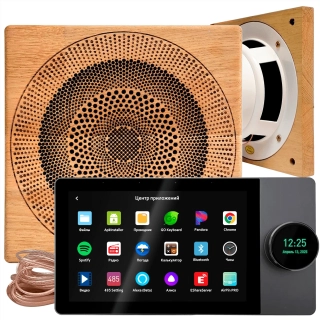 Комплект акустики SMART HOME MUSIC 2.0 - Wood S2 (две колонки, квадрат). Фото № 1