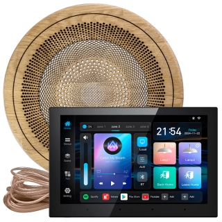 Комплект акустики для бани SW-1 SOUND Next WiFI Wood (одна колонка, круг). Фото № 1