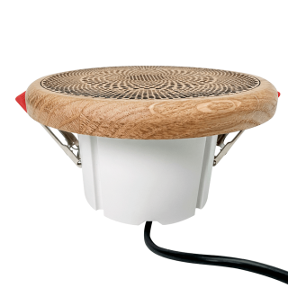 Комплект влагостойкой акустической системы SW NOISE White MINI Wood-2 (две колонки, круг). Фото № 12