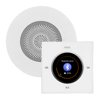 Комплект влагостойкой акустической системы SW NOISE White MINI-1 (одна колонка, круг). Фото № 1