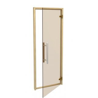 Дверь Saunax Премиум Бронза, короткая ручка 70x190 см . Фото №1