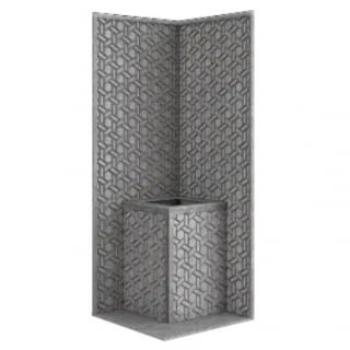 Стена из слэба талькомагнезита Talc Stone wall 50 с гравировкой. Фото № 1