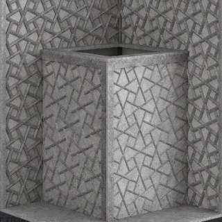 Стена из слэба талькомагнезита Talc Stone wall 66 с гравировкой. Фото №3