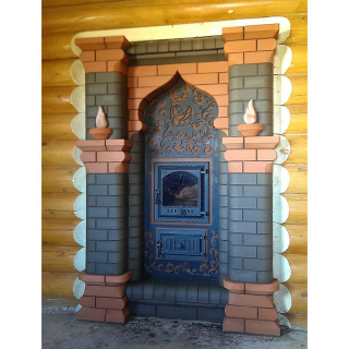 Печь для русской бани Тройка Хохлома (25-36 м3). Фото № 9