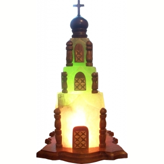 Соляная лампа Церковь 14-18 кг. Фото №1