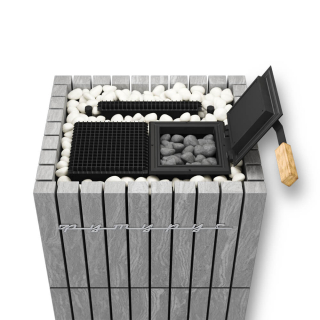 Электрическая паротермальная печь ВВД «ПАРиЖАР Футурус» Серпентинит Премиум 19.5 кВт. Фото № 2