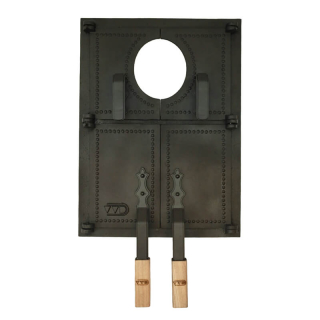 Чугунное перекрытие с дверцами Инжкомцентр-ВВД для печи Сударушка. Фото № 1