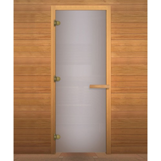 Дверь для бани и сауны Везувий Сатин матовый 70х170см. Фото №2