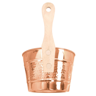 Шайка для сауны и бани ВЕЗУВИЙ Медь 4л. Фото № 2