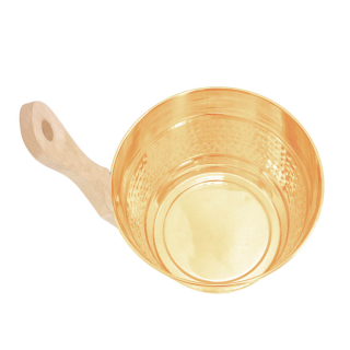 Шайка для сауны и бани ВЕЗУВИЙ Латунь 4л. Фото № 3