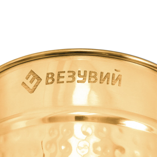 Шайка для сауны и бани ВЕЗУВИЙ Латунь 4л. Фото № 4