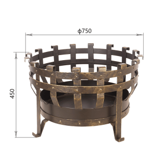 Костровая чаша Кованая Везувий №5. Фото № 3
