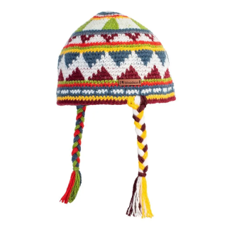 Шапка вязаная для бани Woodson Viking Кids, 2 косички (многоцветный). Фото № 1