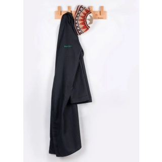 Шапка вязаная для бани Woodson Viking, орнамент, без косичек (коричневый, оранжевый, бежевый). Фото № 3