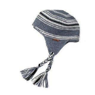 Шапка вязаная для бани Woodson Viking, 2 косички (серый). Фото № 2