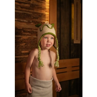 Шапка вязаная для бани Woodson Кids Snake. Фото № 8