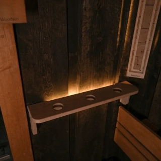 Фито полка для веников и трав Woodson с подсветкой, Ольха. Фото № 5