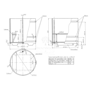 Купель Круглая Bentwood из натурального дуба 1,17 х 1,17 х 1,2 м. Фото №6