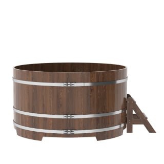 Купель Круглая Bentwood из морёного дуба 1,80 х 1,80 х 1,0 м. Фото №4