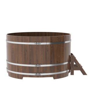 Купель Круглая Bentwood из морёного дуба 1,80 х 1,80 х 1,1 м. Фото № 3