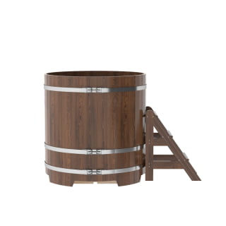 Купель Круглая Bentwood из морёного дуба 1,17 х 1,17 х 1,2 м. Фото №3