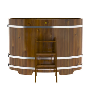 Купель Овальная Bentwood из морёной лиственницы Рустик 0,92 х 1,66 х 1,2 м. Фото № 3