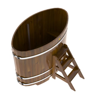 Купель Овальная Bentwood из морёной лиственницы Рустик 0,92 х 1,66 х 1,2 м. Фото № 4