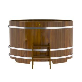 Купель Овальная Bentwood из морёной лиственницы Рустик 1,08 х 1,75 х 1,1 м. Фото № 3