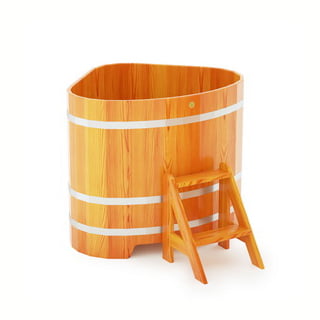 Купель угловая Bentwood из лиственницы 1,10х1,10 h=1,0 (лиственница натуральная), Премиум. Фото № 1