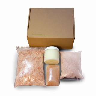 Подарочный набор WL_BeautyBox с Гималайской солью и кокосовым маслом. Фото №1