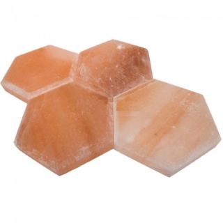 Плитка шестигранник из гималайской соли 140*140*25 с фаской. Фото №2