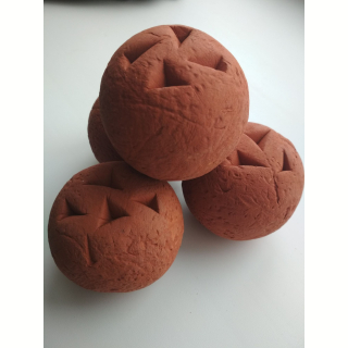 Керамические шары для бани и сауны 70 мм. с перфорацией, 5 кг.. Фото №4