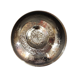 Чаша для хамама, цвет серебристый, диаметр 20 см. Фото №2